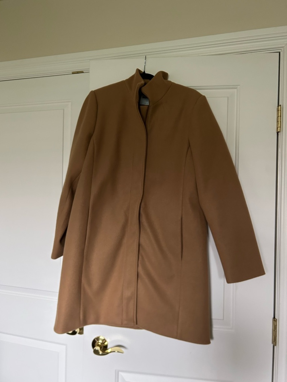 Old Navy Camel Stand-Neck Trench Coat